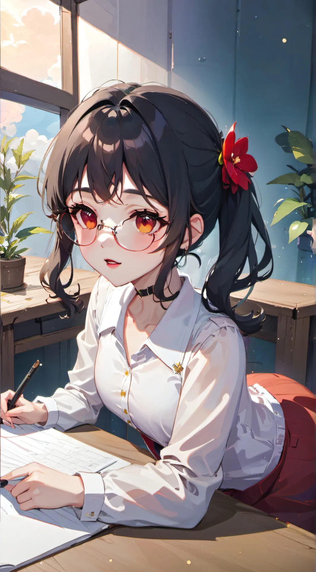 ai character:  ava., background