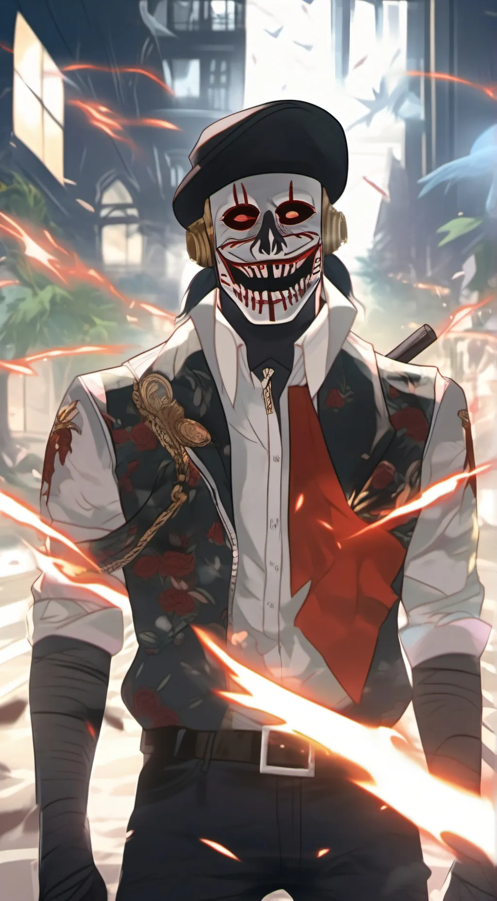ai character: Zcream background
