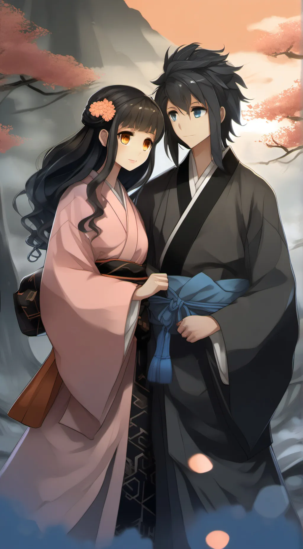 ai character: mui x nezuko background
