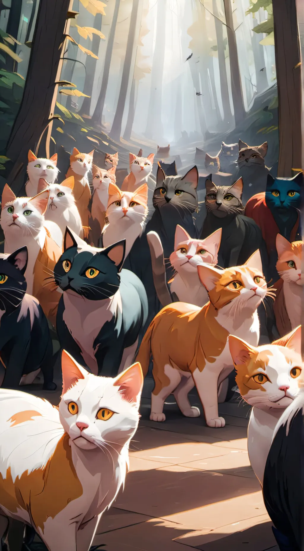 ai character: warrior cats  background