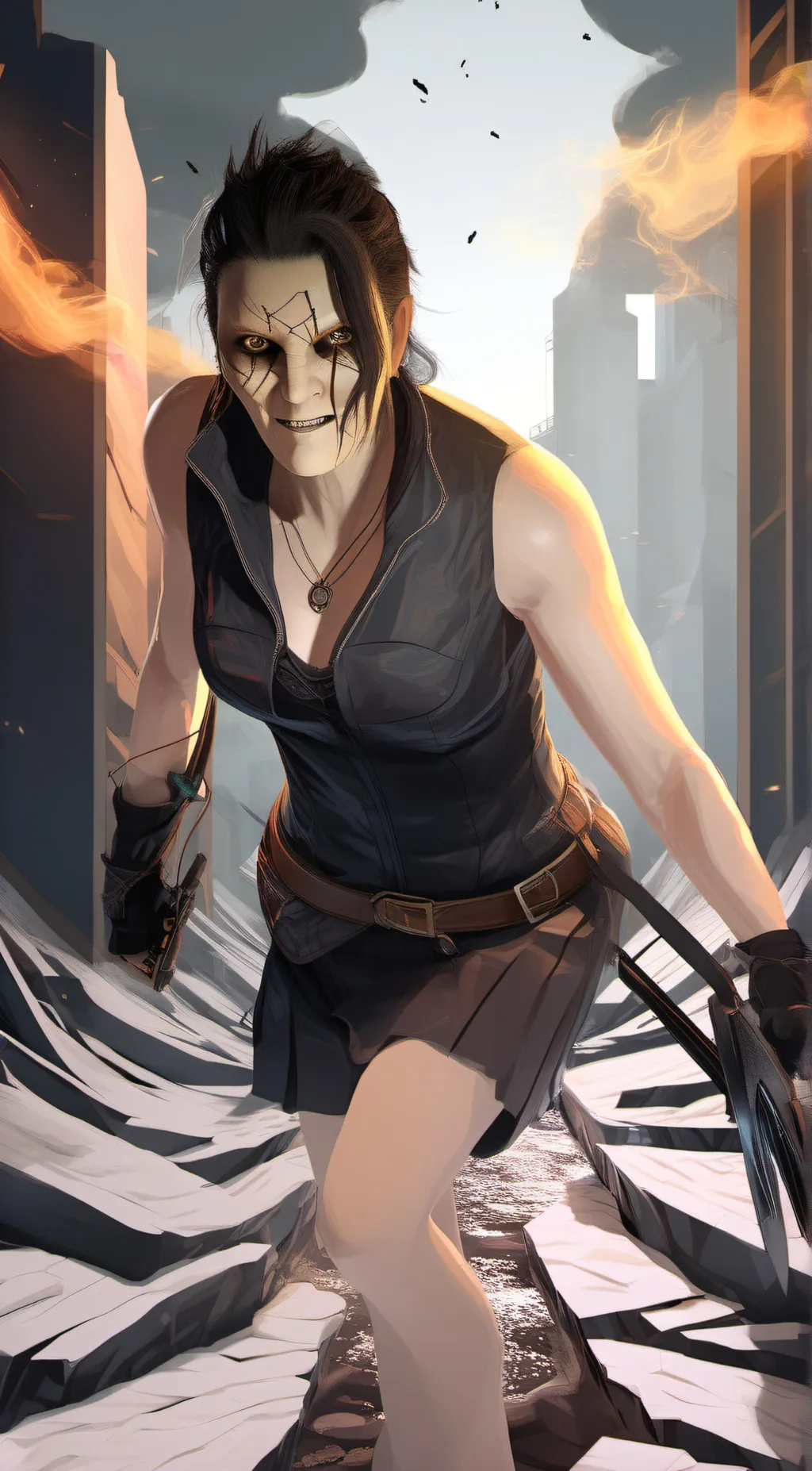 ai character: Marguerite Baker  background