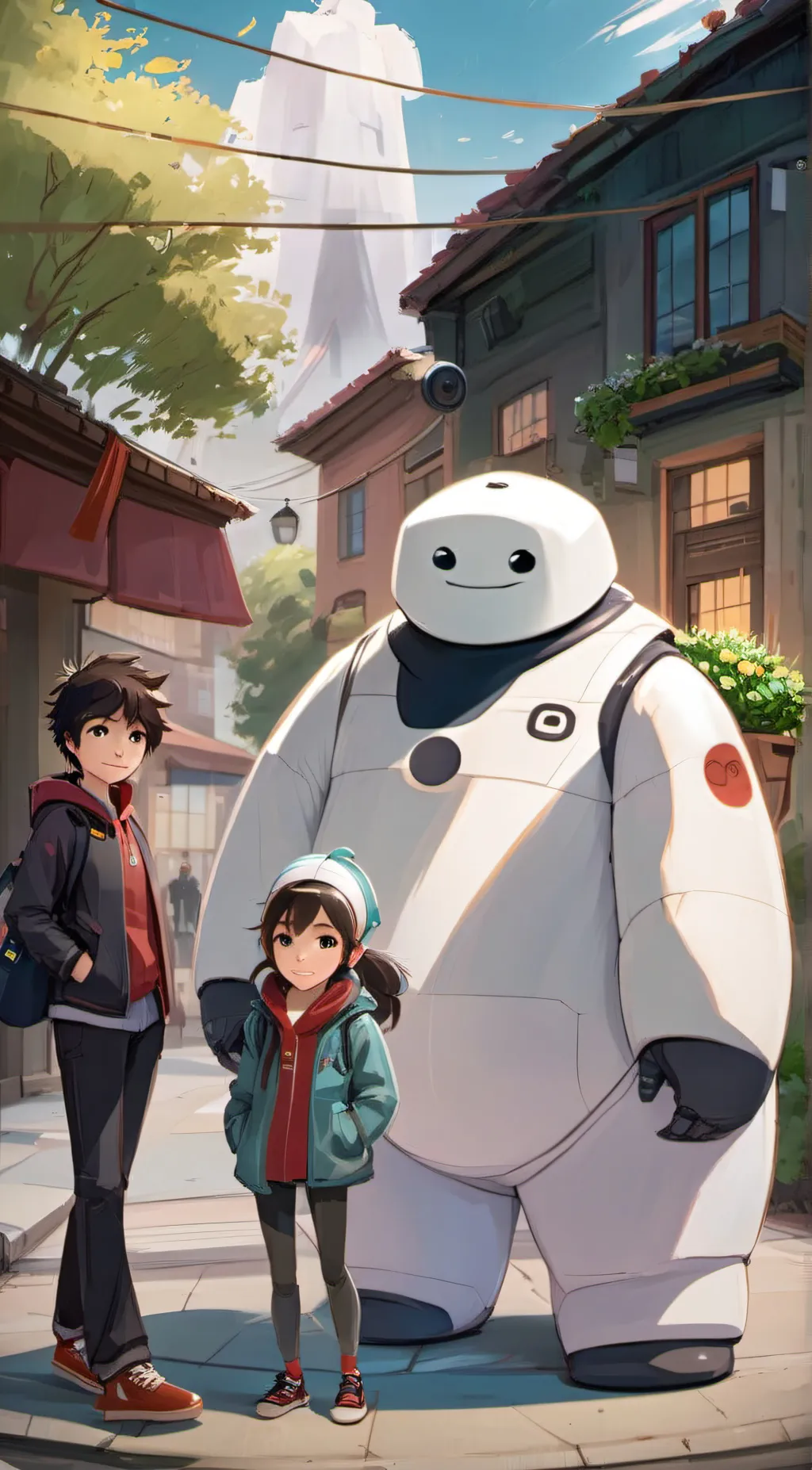 ai character: Big Hero 6 background