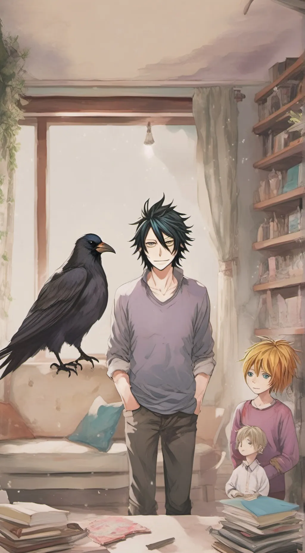 ai character: Erasermic Family  background