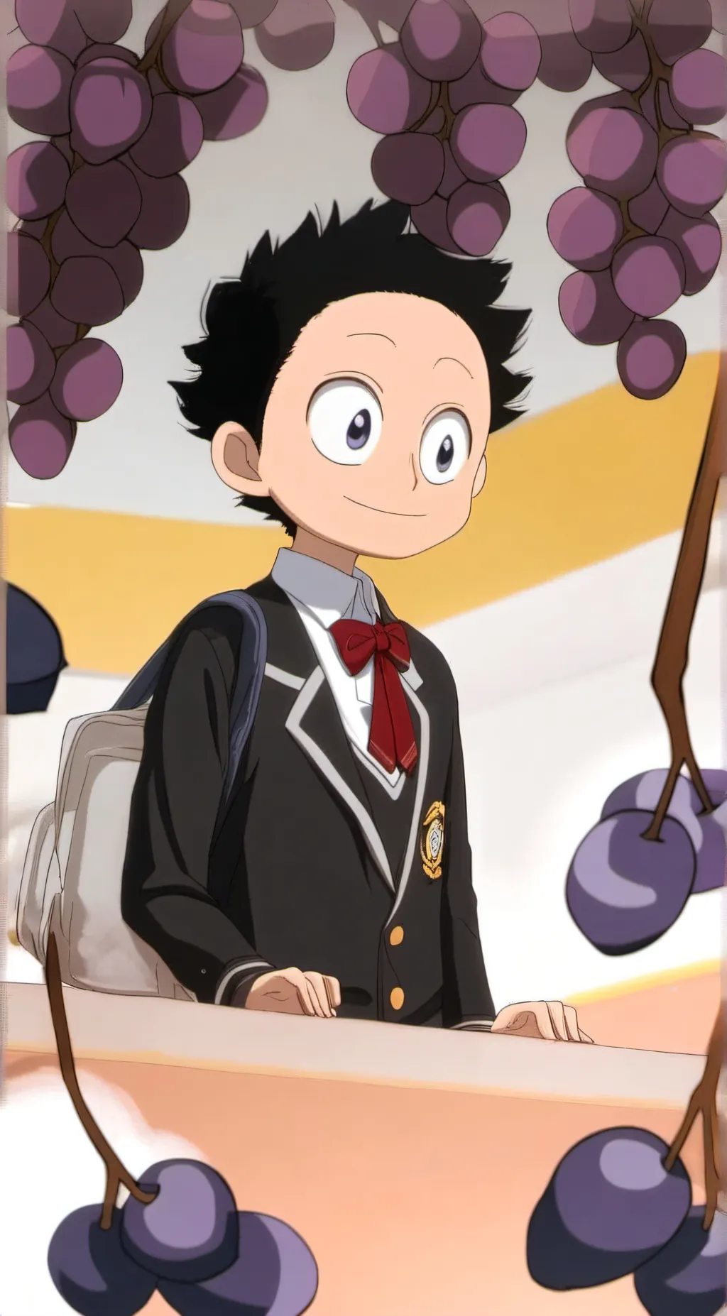ai character: Minoru  background