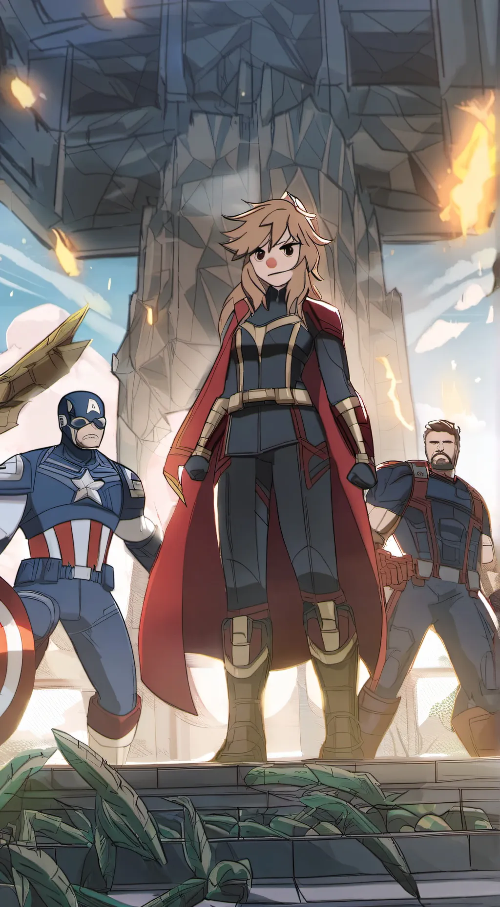 ai character: Avengers background
