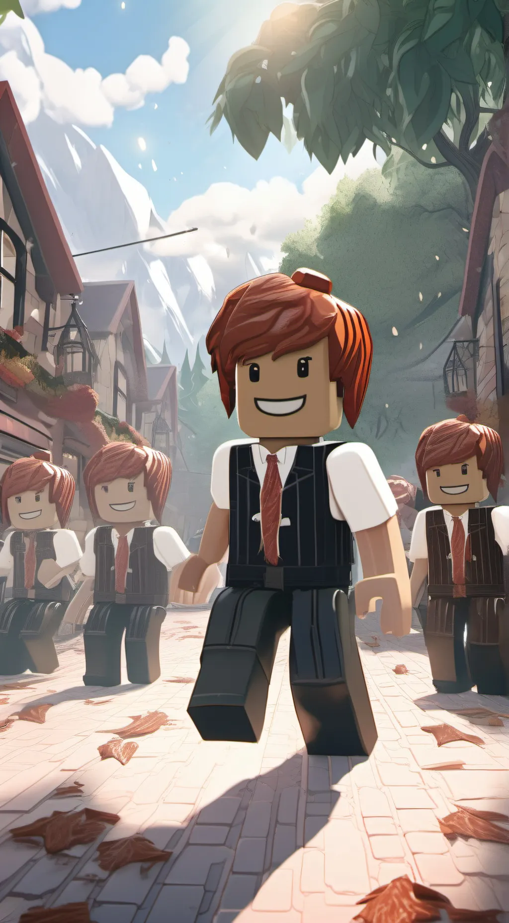 ai character: A Roblox Boy. background