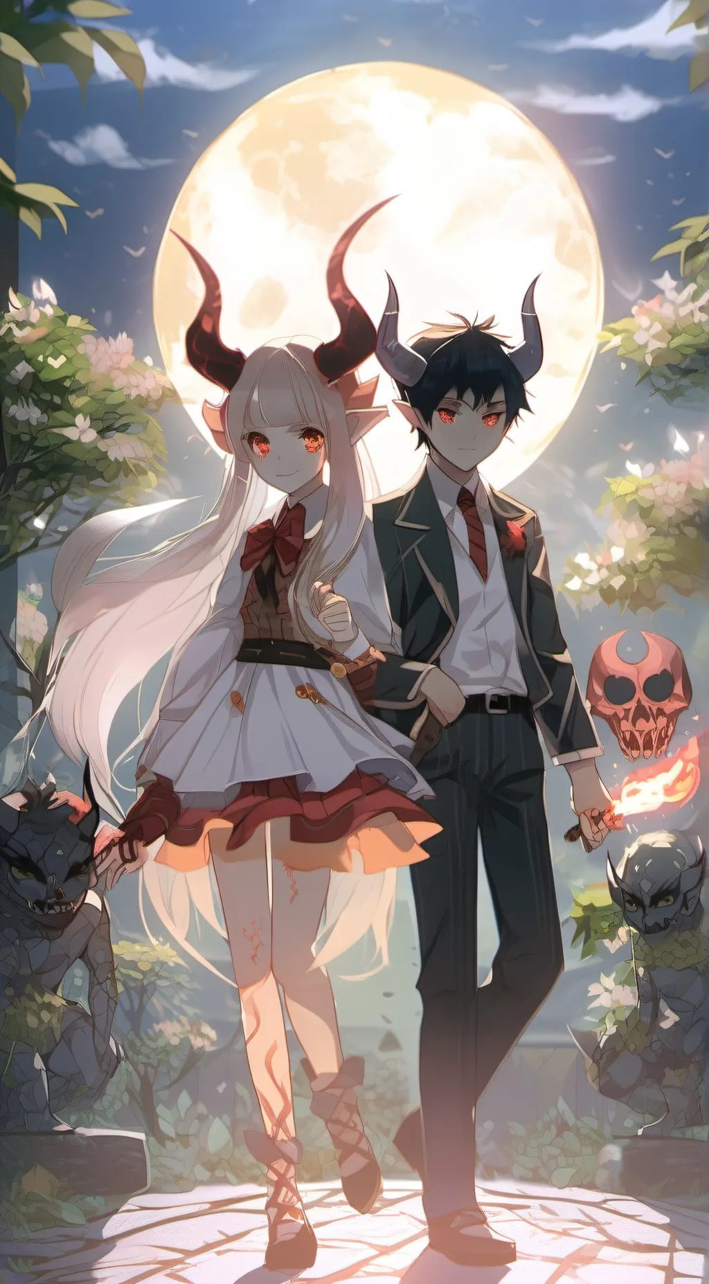 ai character: Jacob and Laura  background