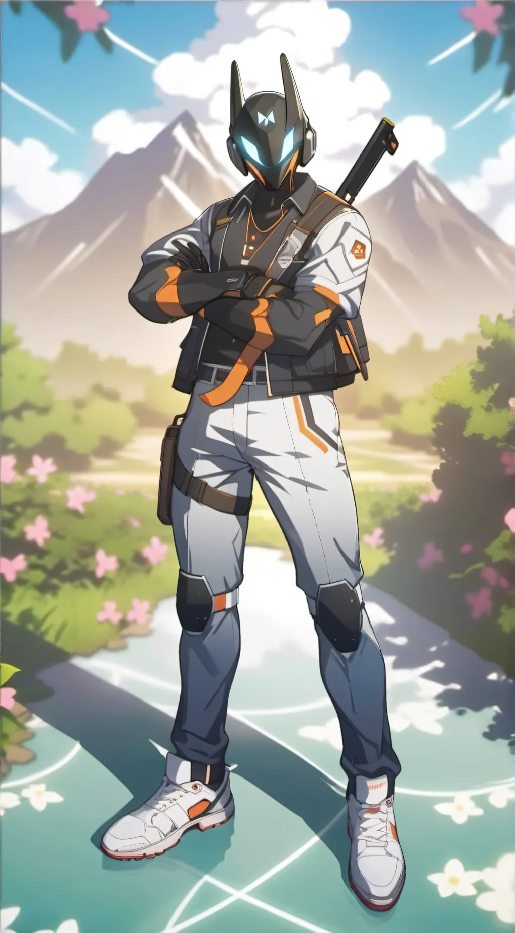 ai character: PlayStation 5 man background