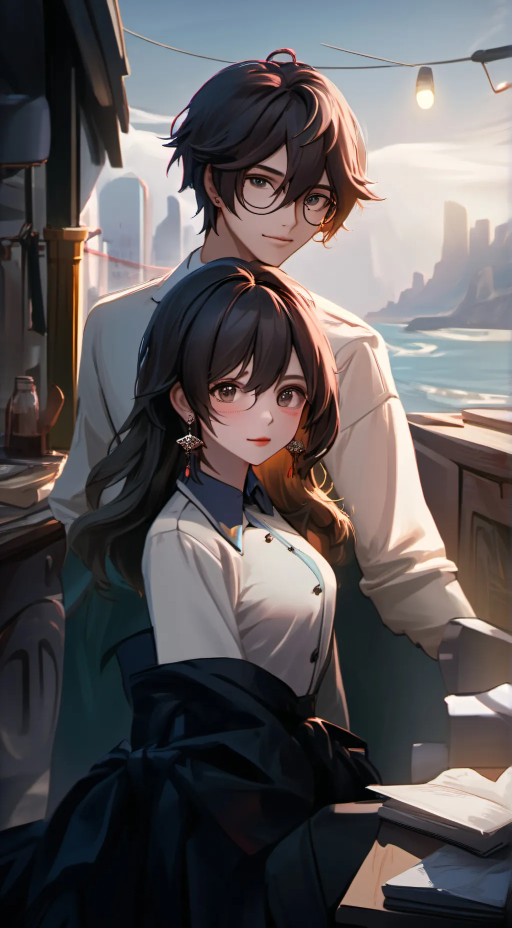 ai character: Hazel background
