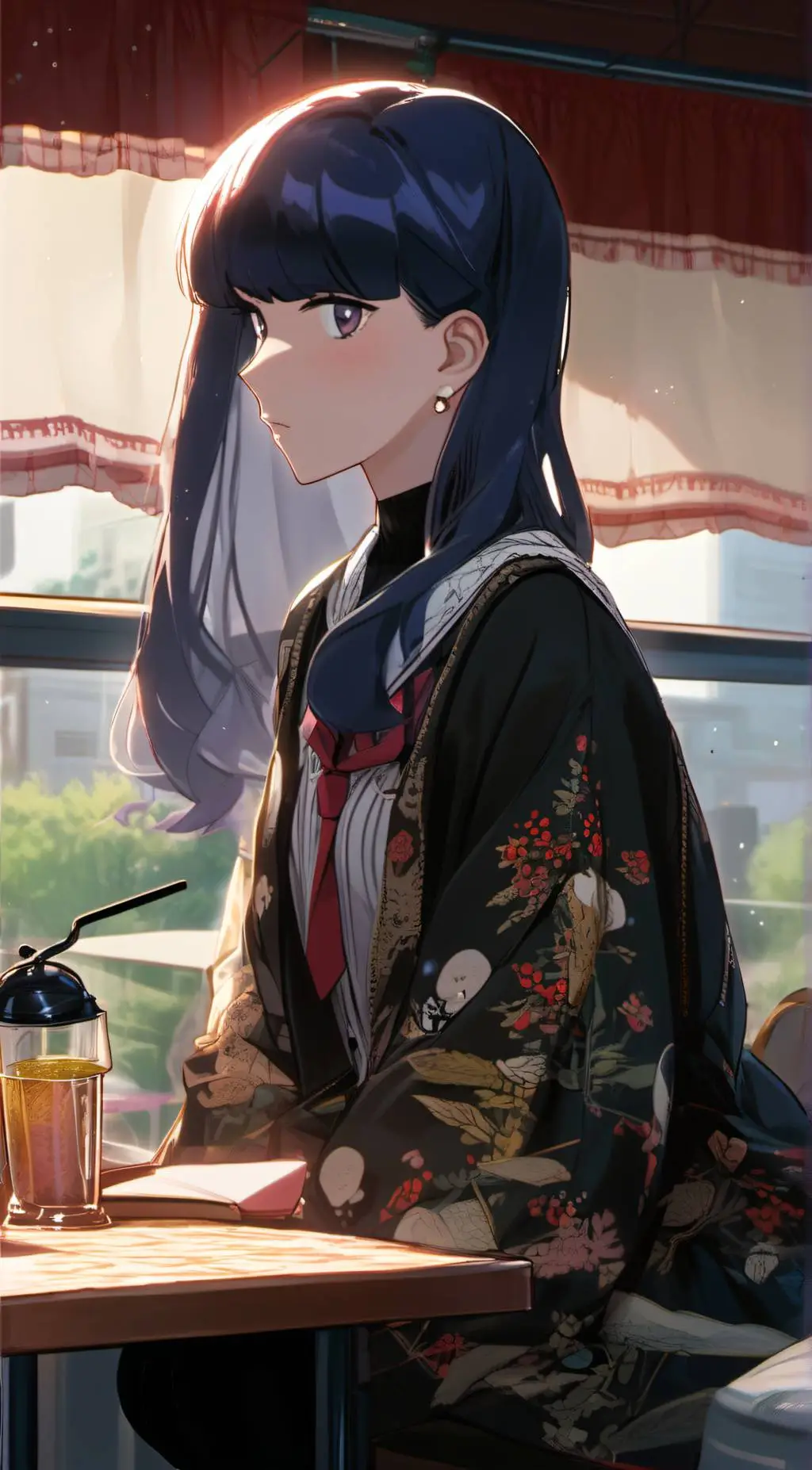 ai character: yandere komi  background