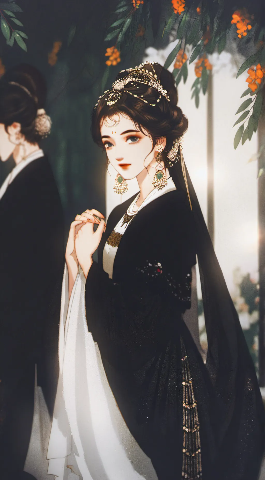 ai character: midnightglow background