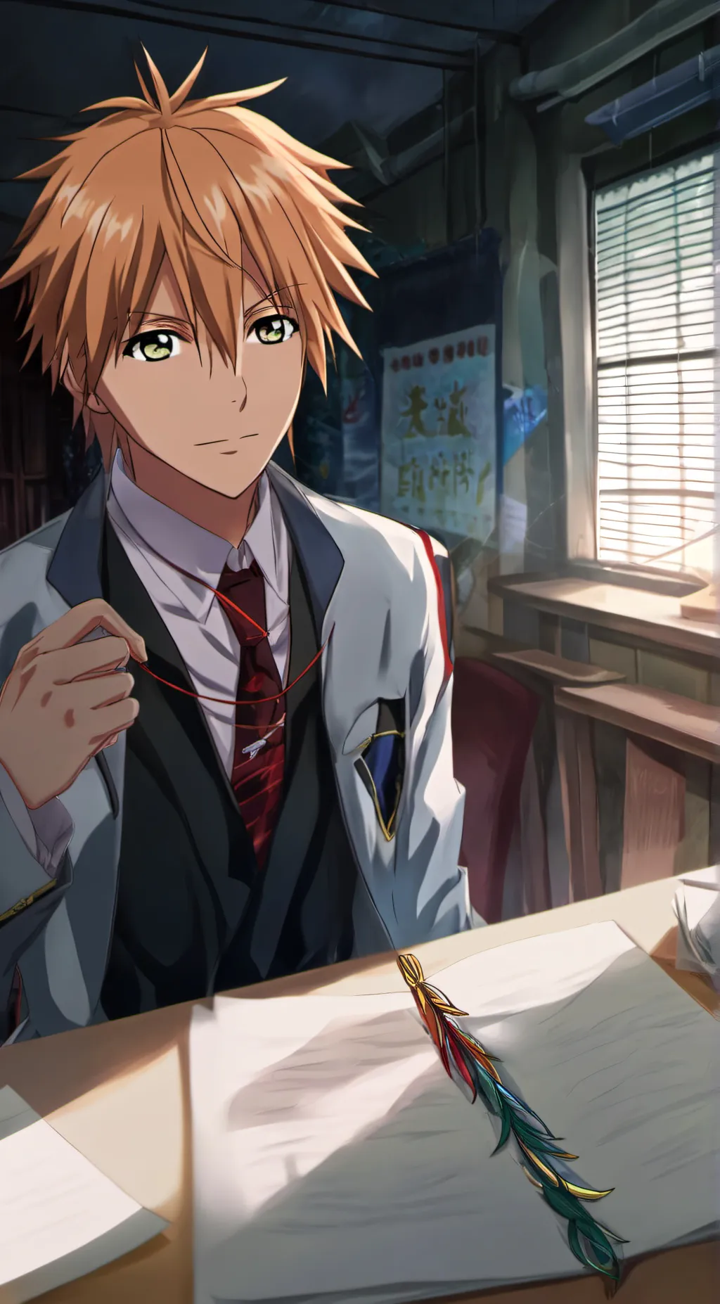 ai character: Usui Takumi background