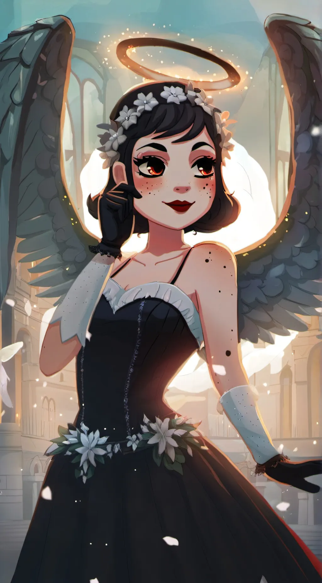 ai character: Alice Angel batim| background