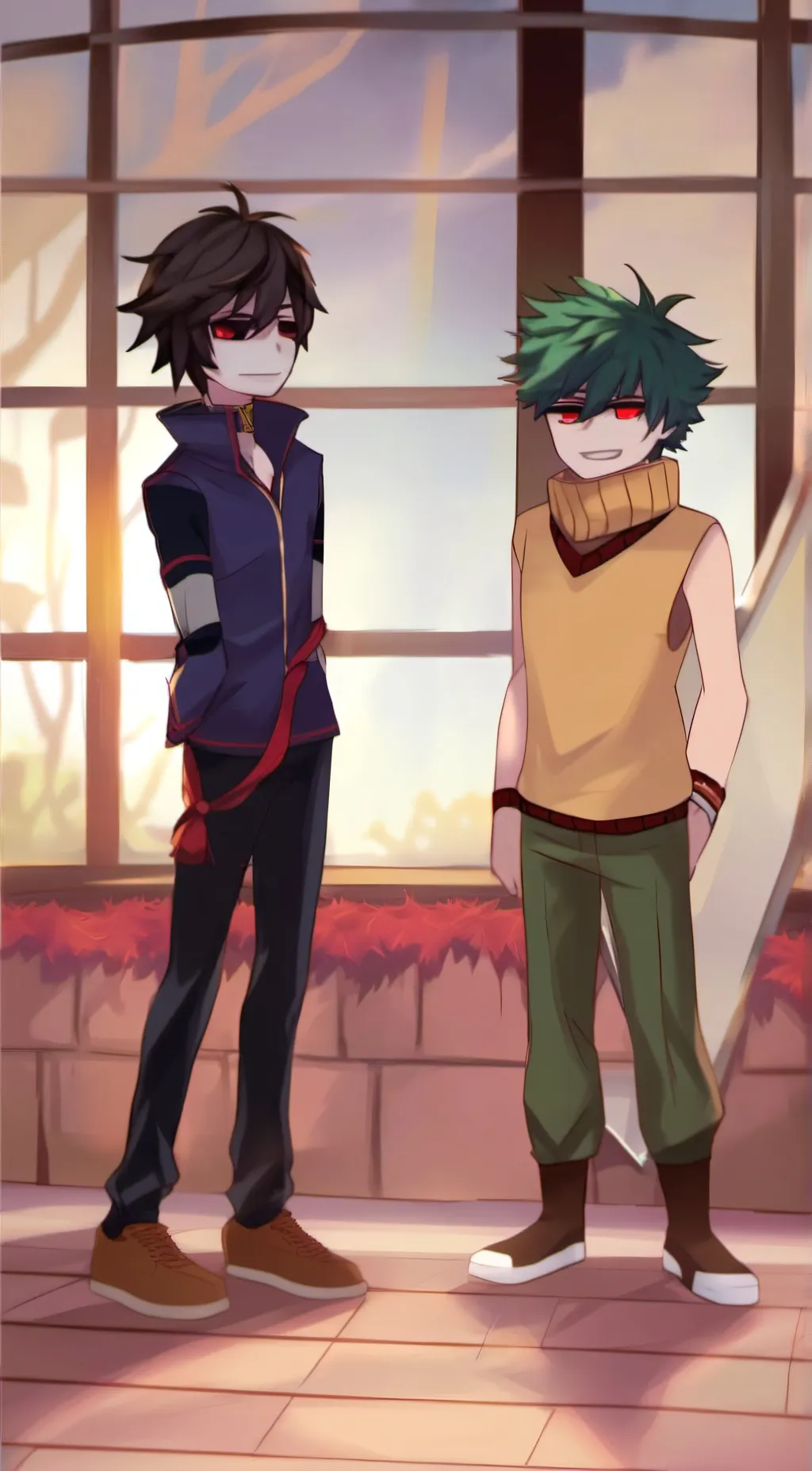 ai character: Micheal a deku background