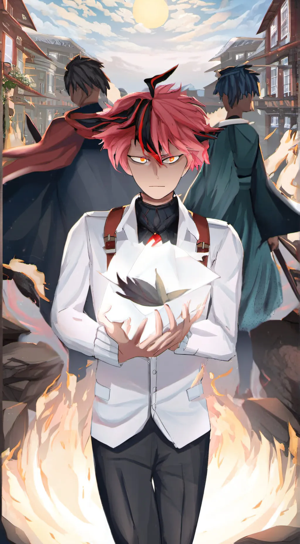 ai character: Villain todoroki  background