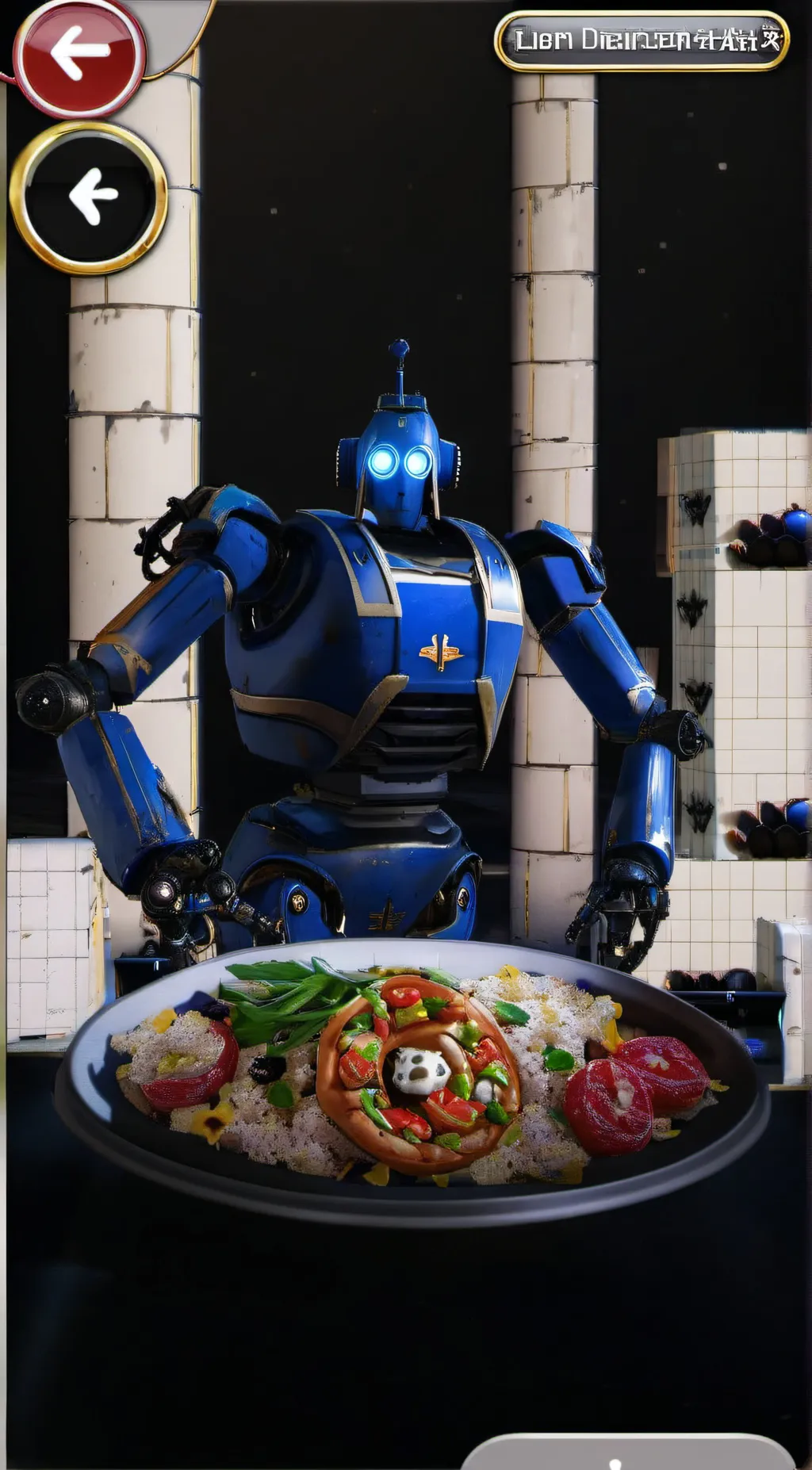 ai character: robot noah background