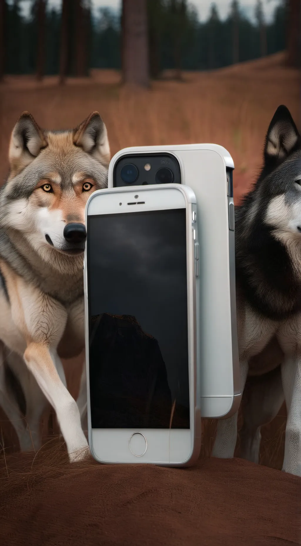 ai character: iPhone background