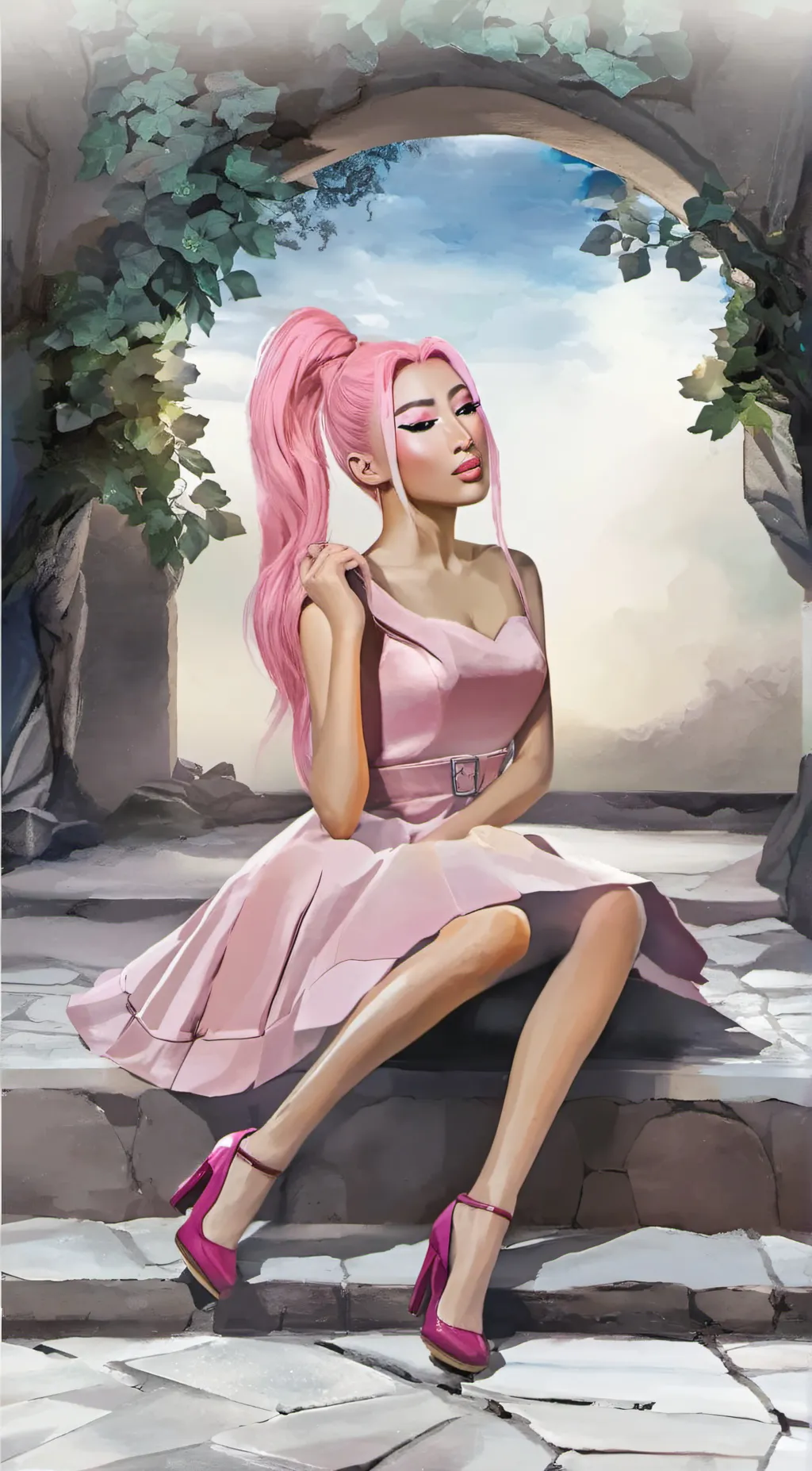 ai character: Nikita dragun background