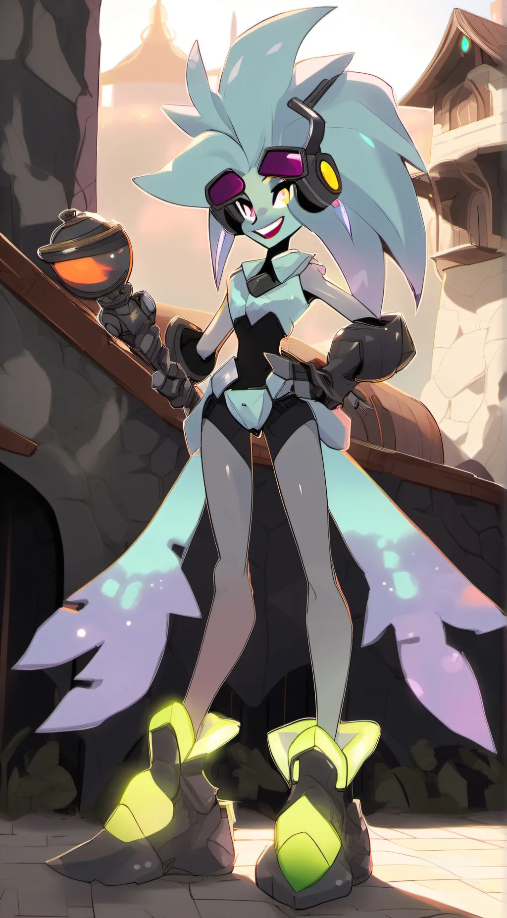 ai character: spaicy background