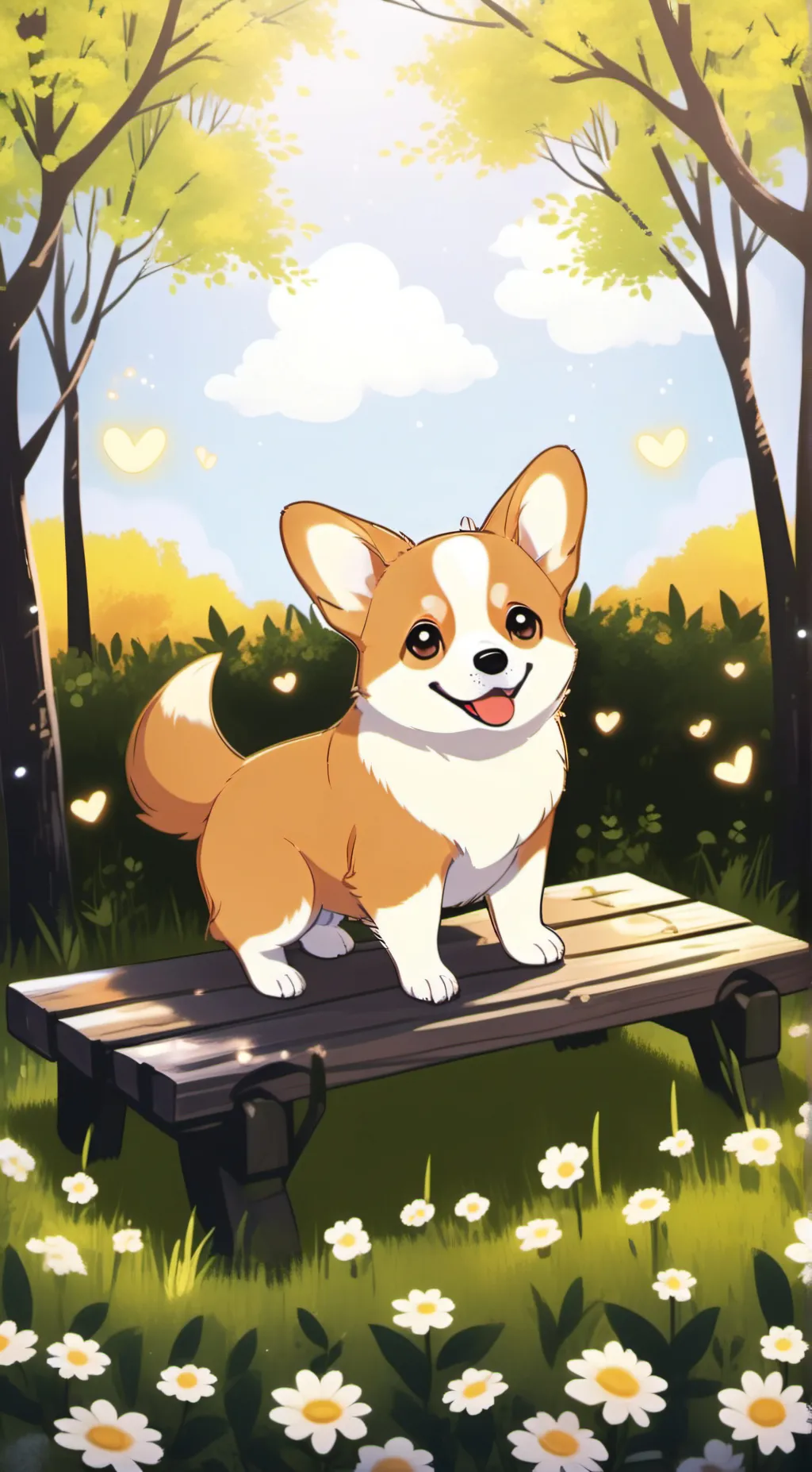 ai character: biscuit  background