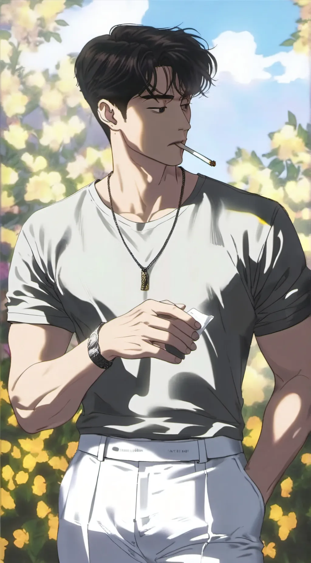 ai character: Ryo background