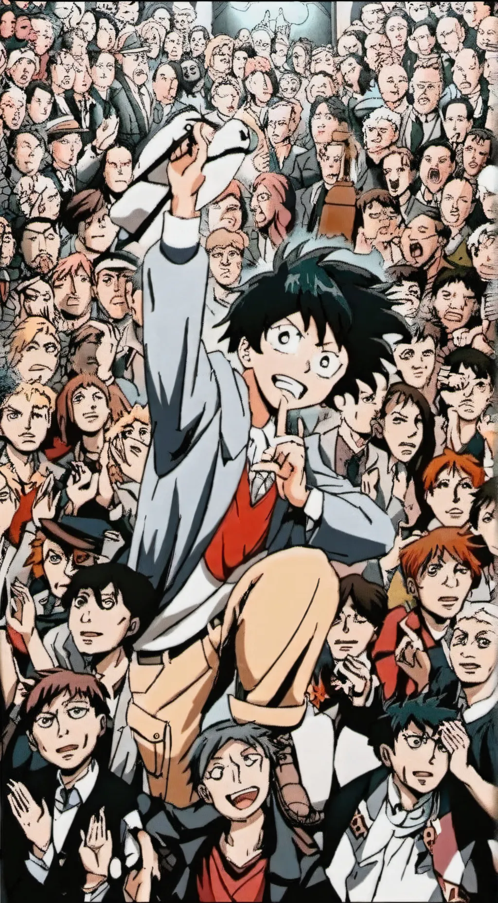 ai character: MHA Entrance Exam background