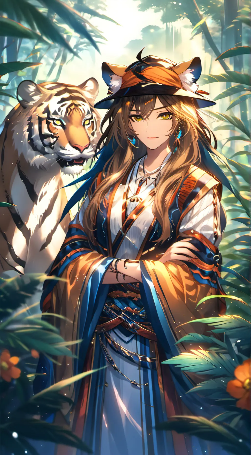 ai character: Aurora background