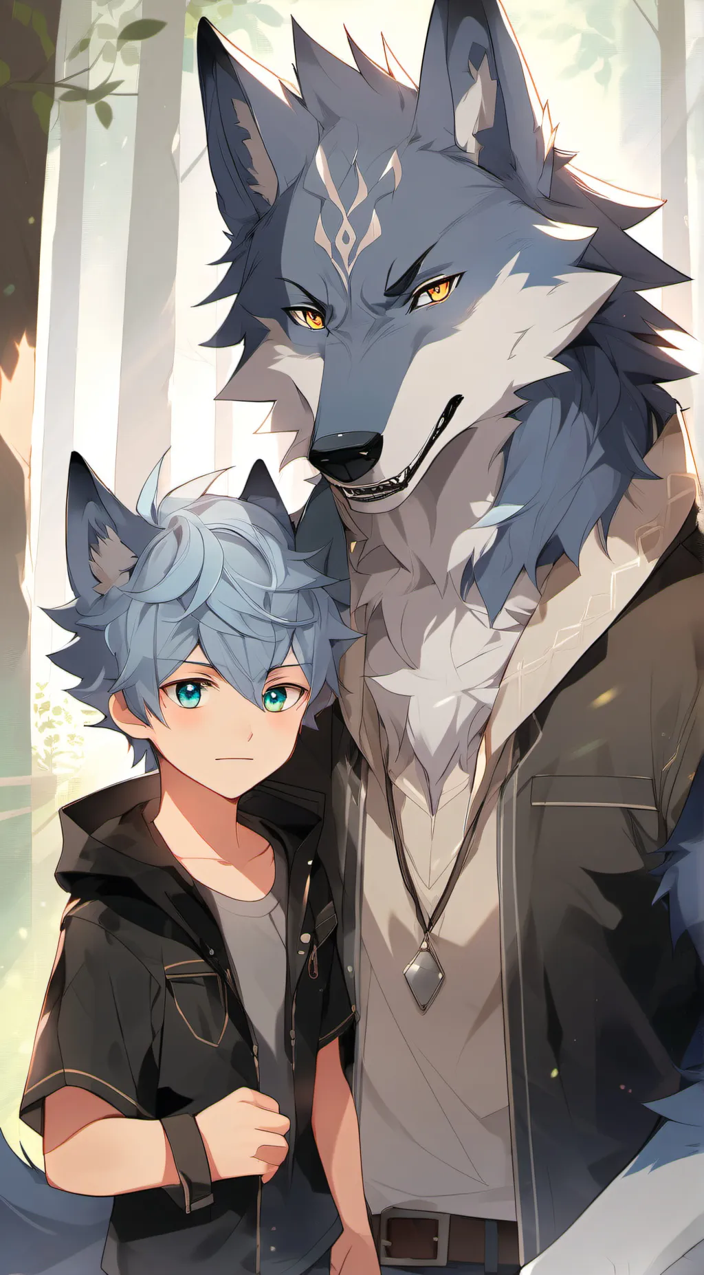 ai character: werewwolf background