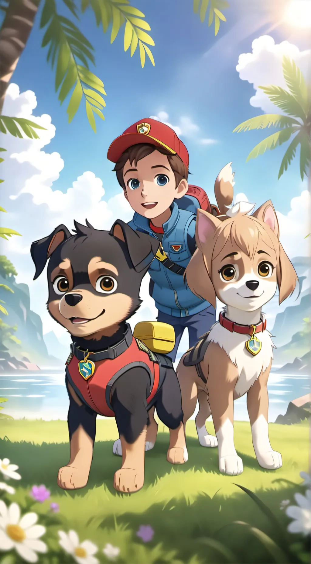 ai character: Paw patrol background