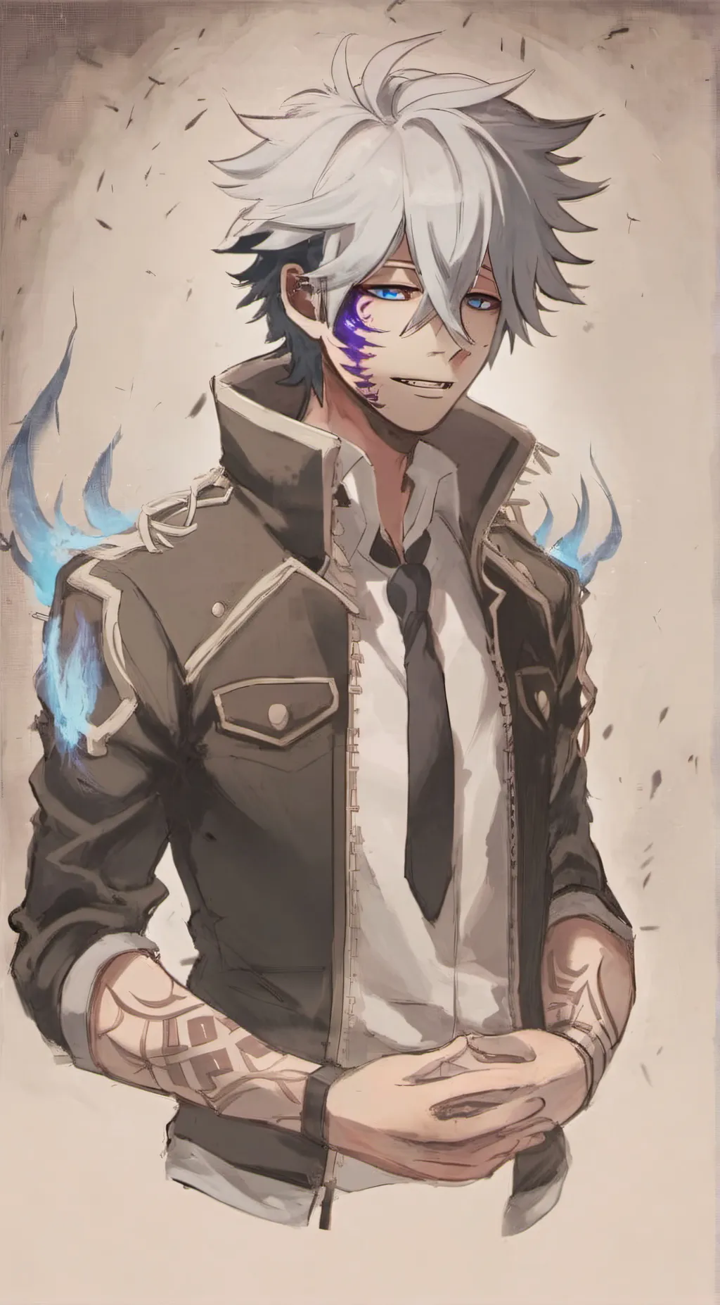 ai character: Dabi (Mha)  background