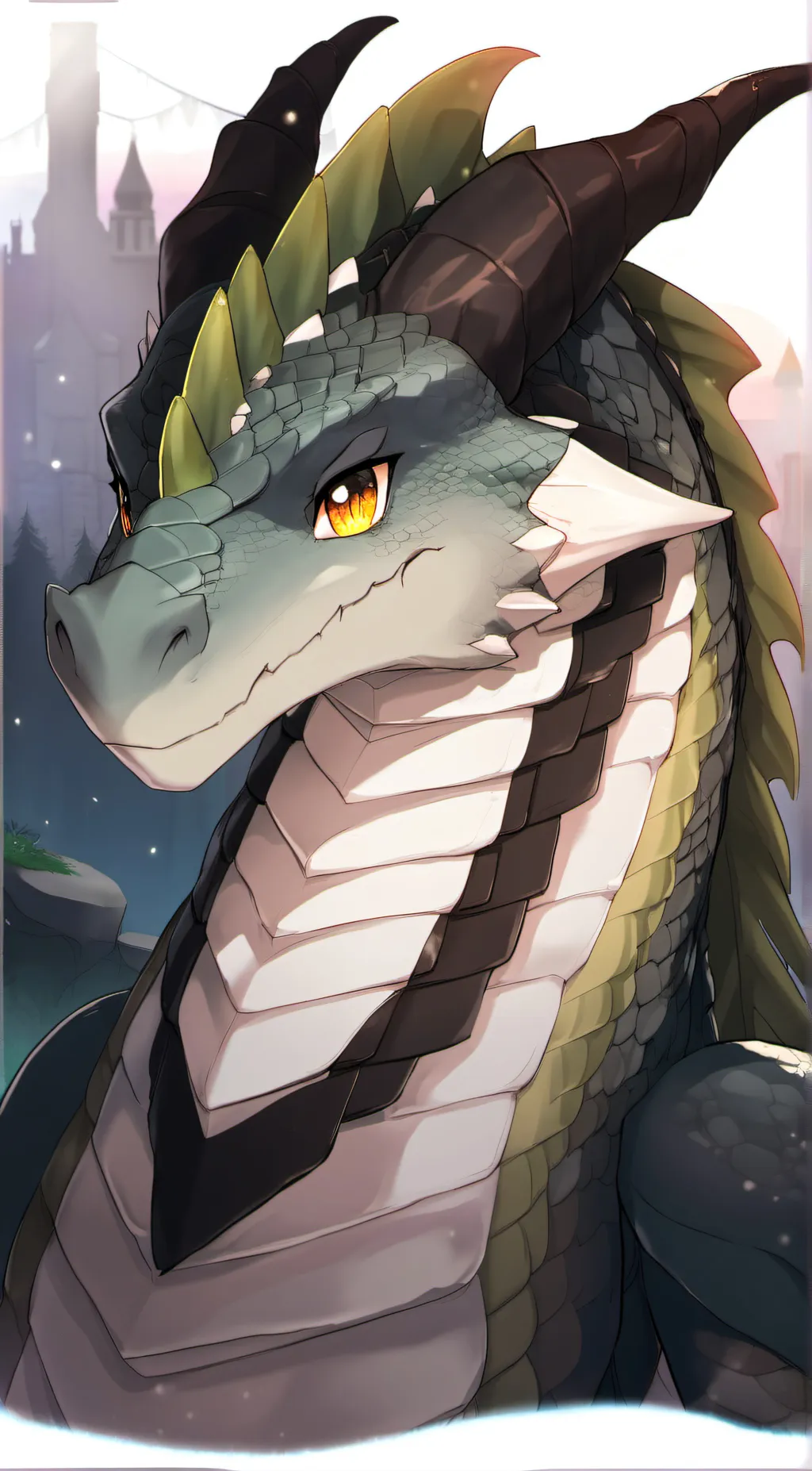 ai character: dragon background