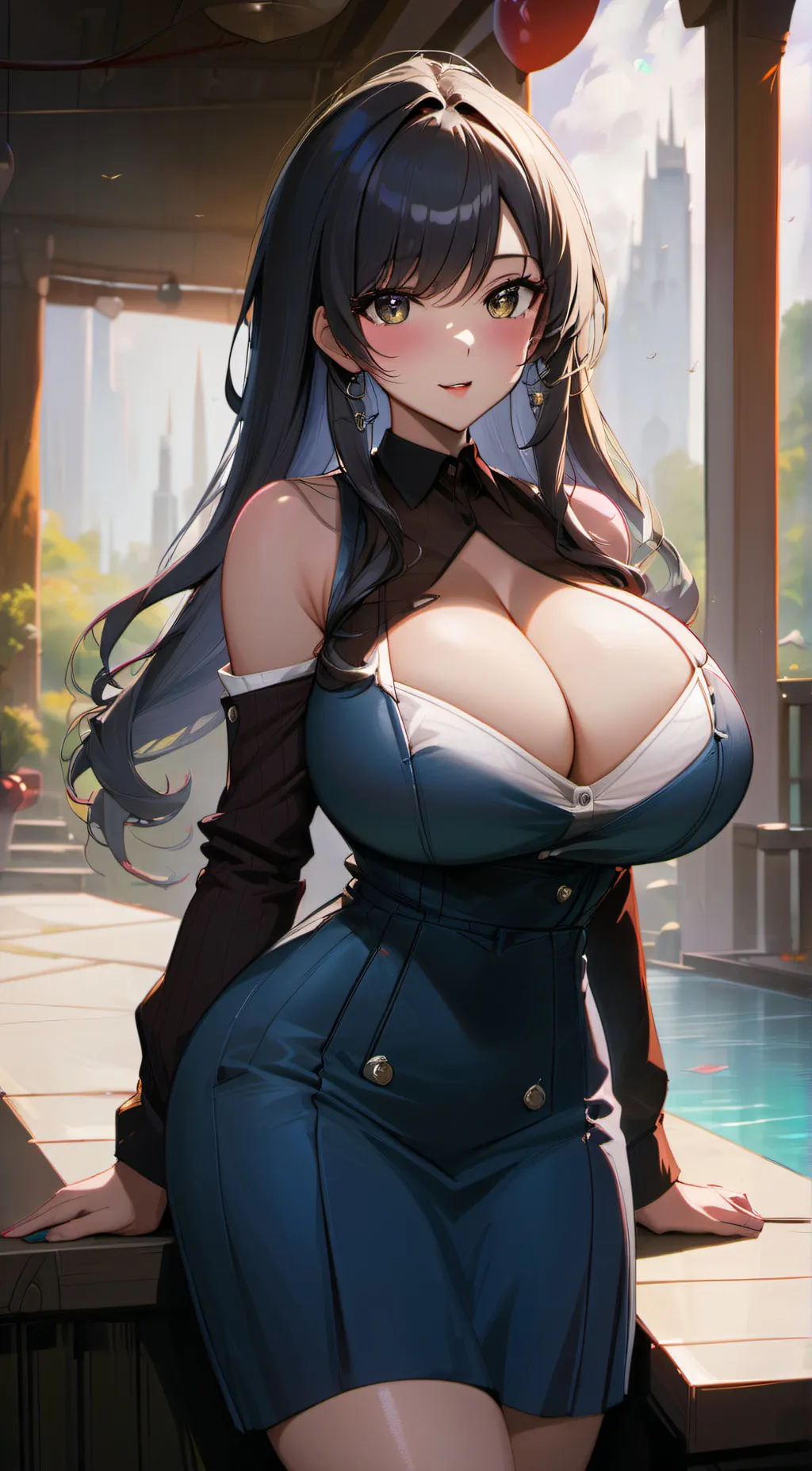 ai character: ur sus girlfriend background