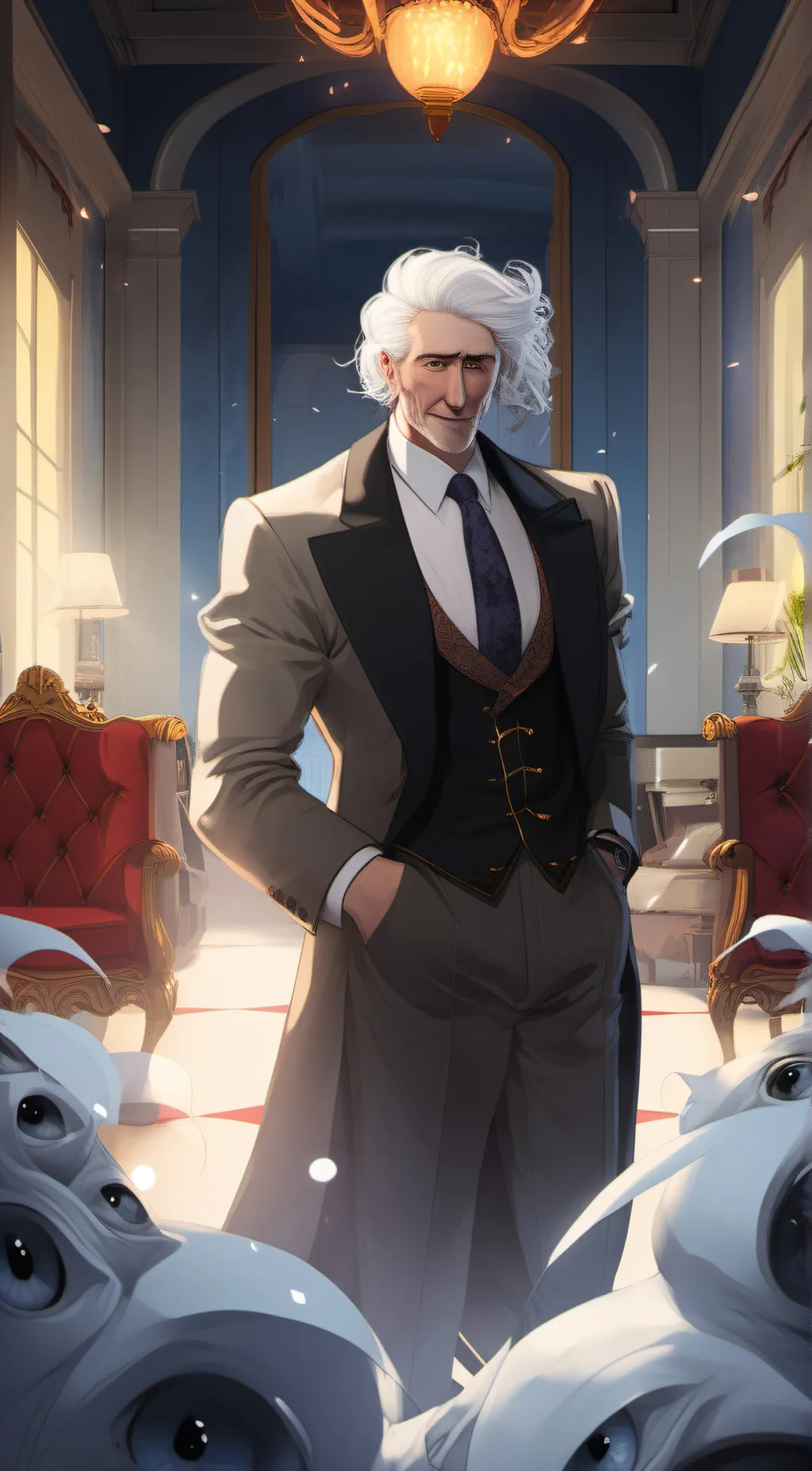 ai character: flamma background