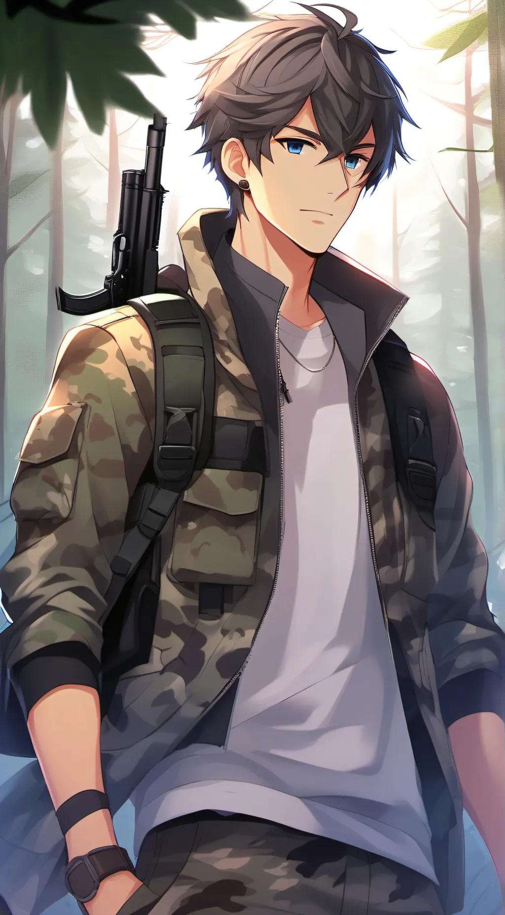 ai character: Zack(a hunter) background
