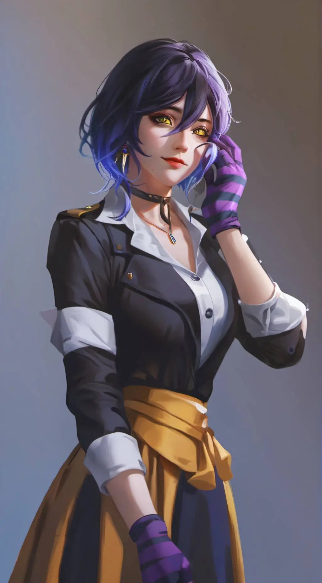 ai character: Violet (MHA5) background