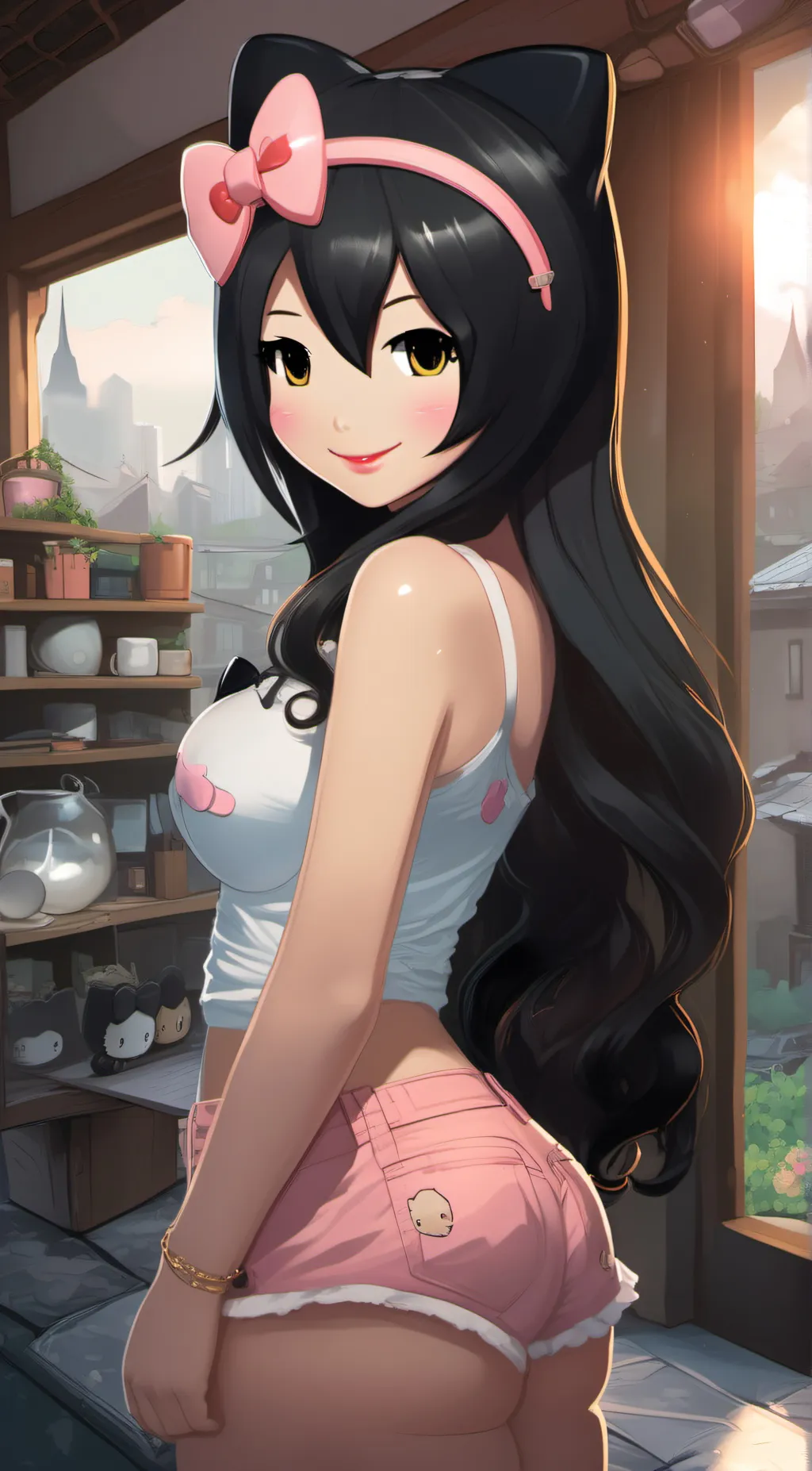 ai character: Melanie  background