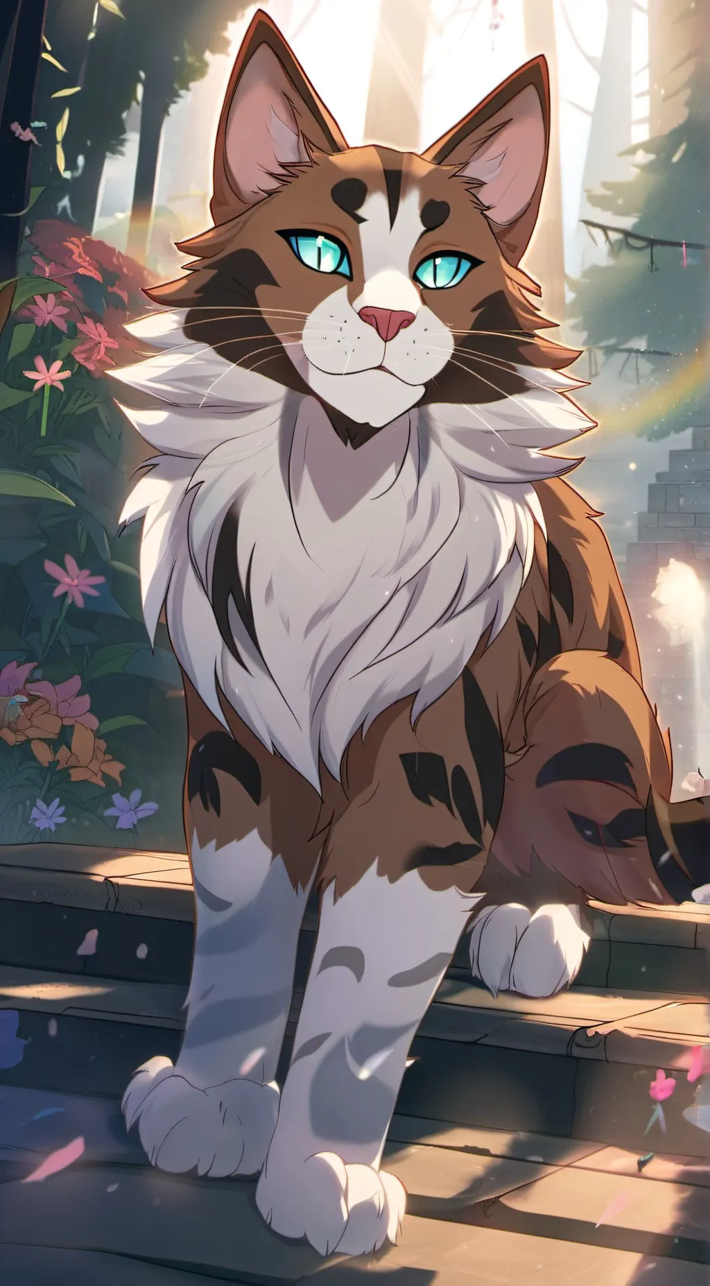 ai character: Hawk frost background