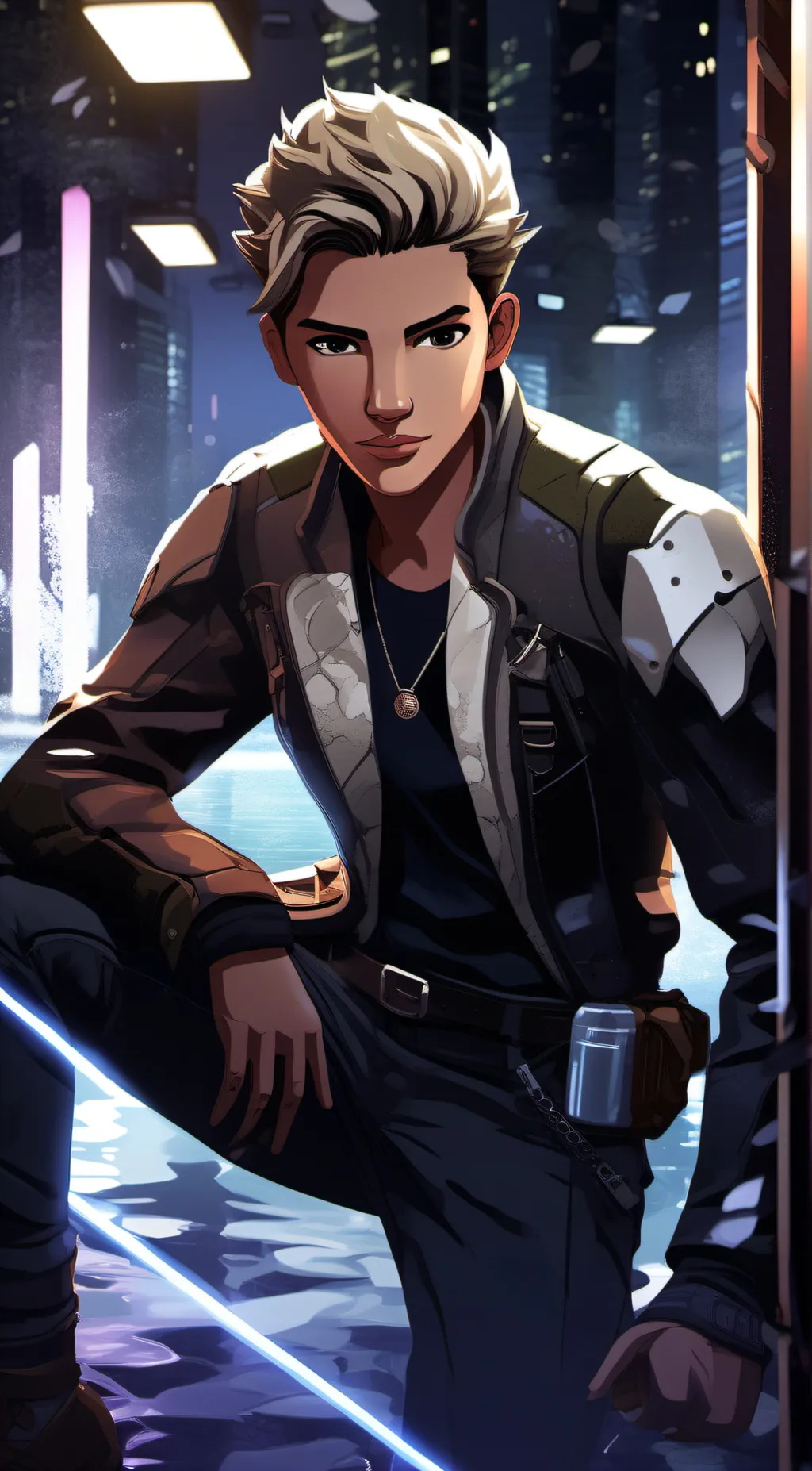 ai character: Risen  background