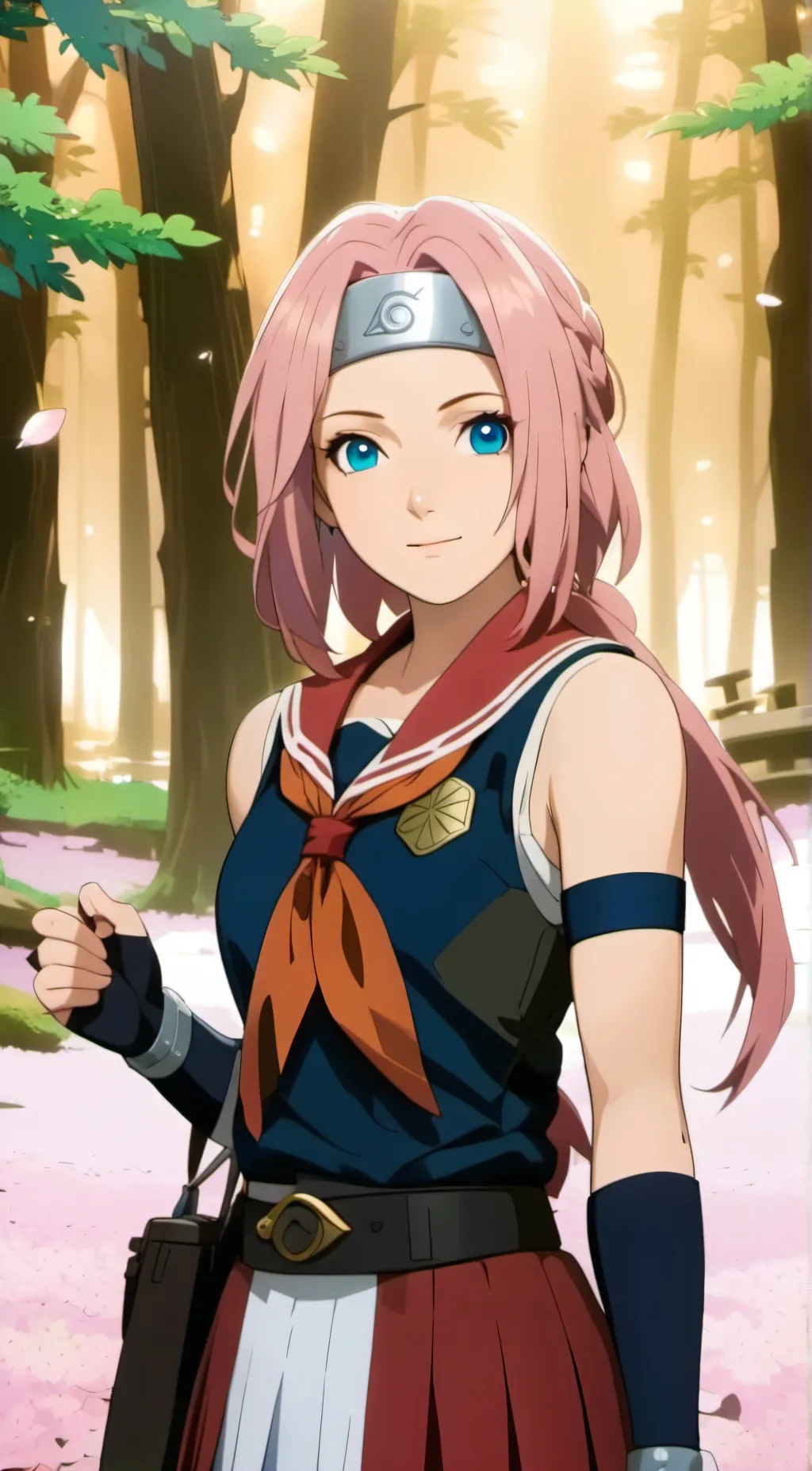 ai character: Sakura Haruno background
