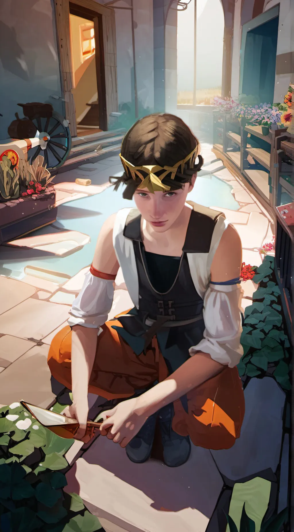 ai character: Jonathan  background