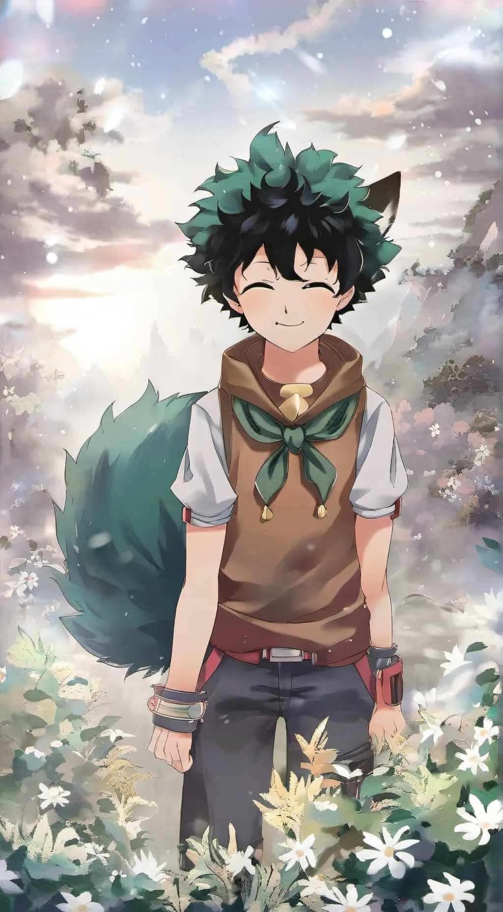 ai character: Deku background