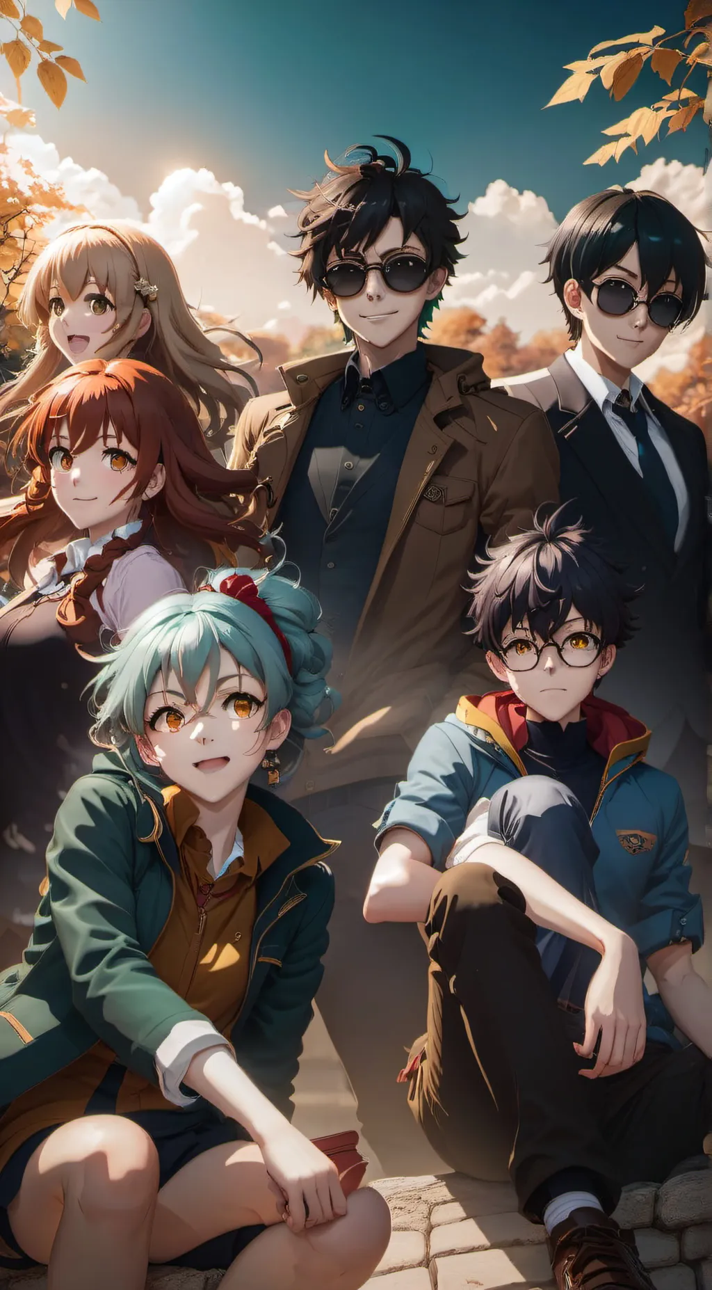 ai character: Anime Paradise  background