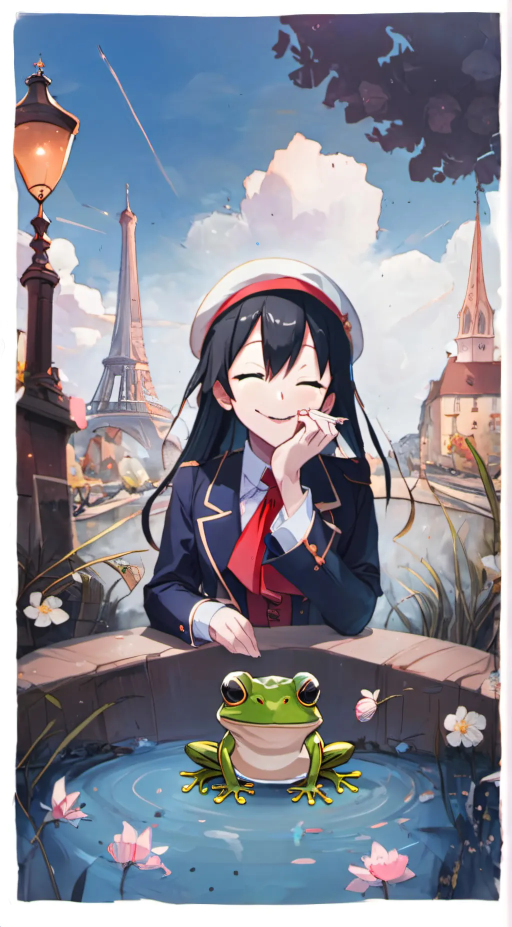 ai character: tsuyu background