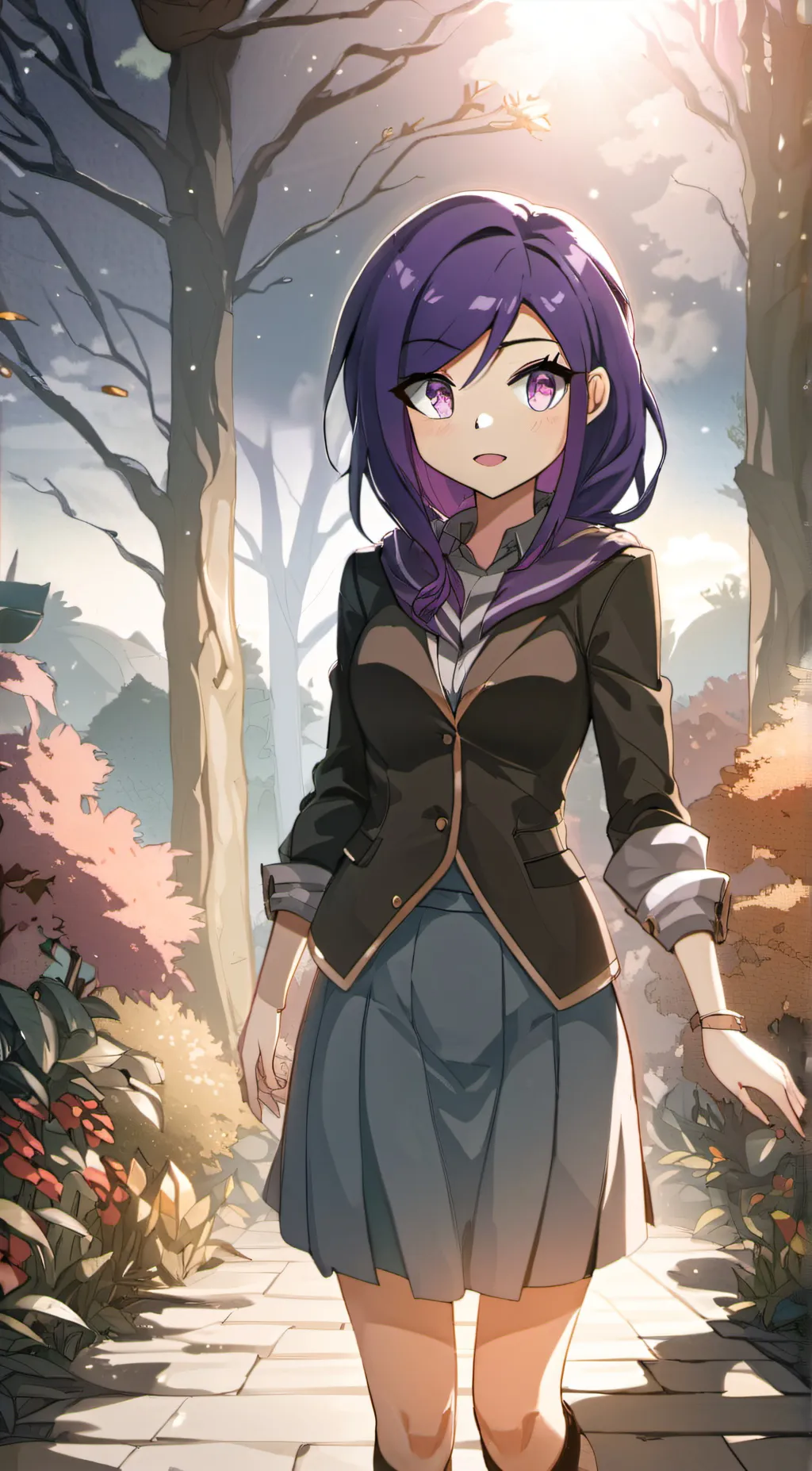 ai character: purple  background