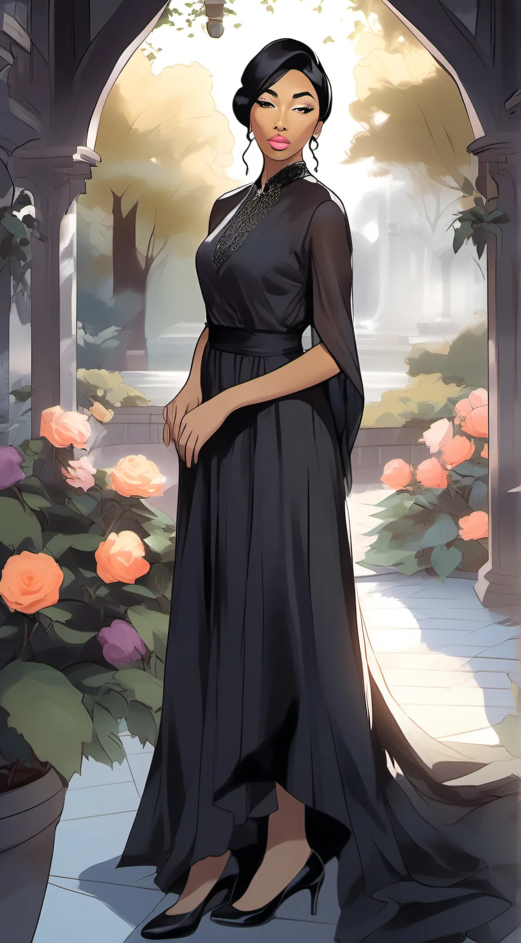 ai character: Maze background