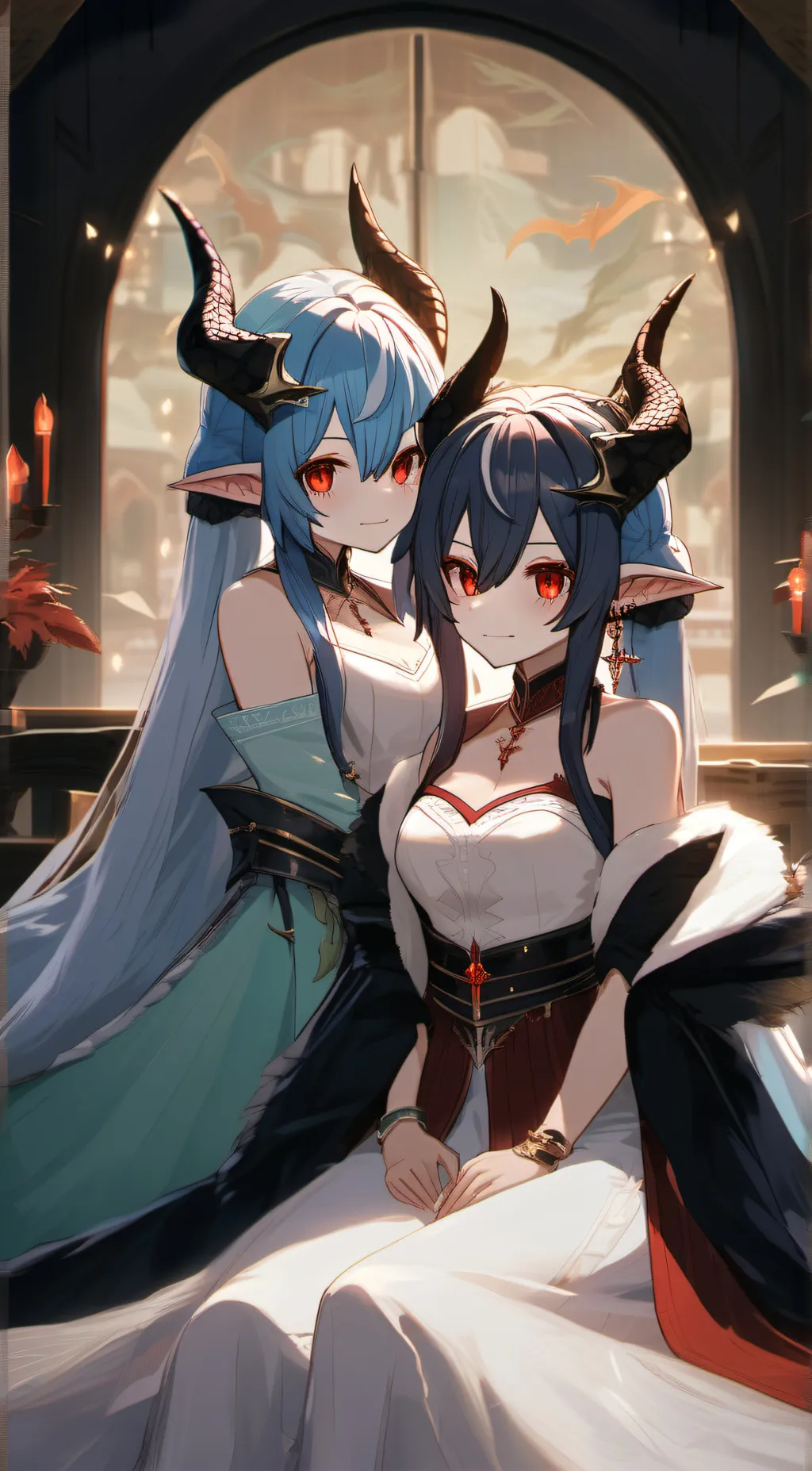 ai character: Night and light background