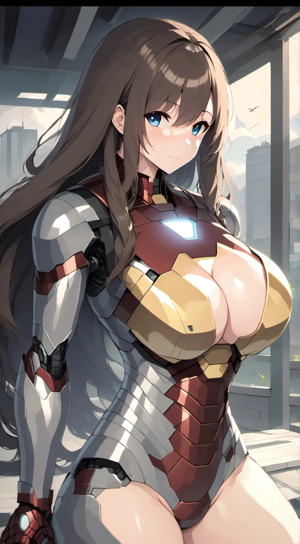 ai character: Tiana stark background