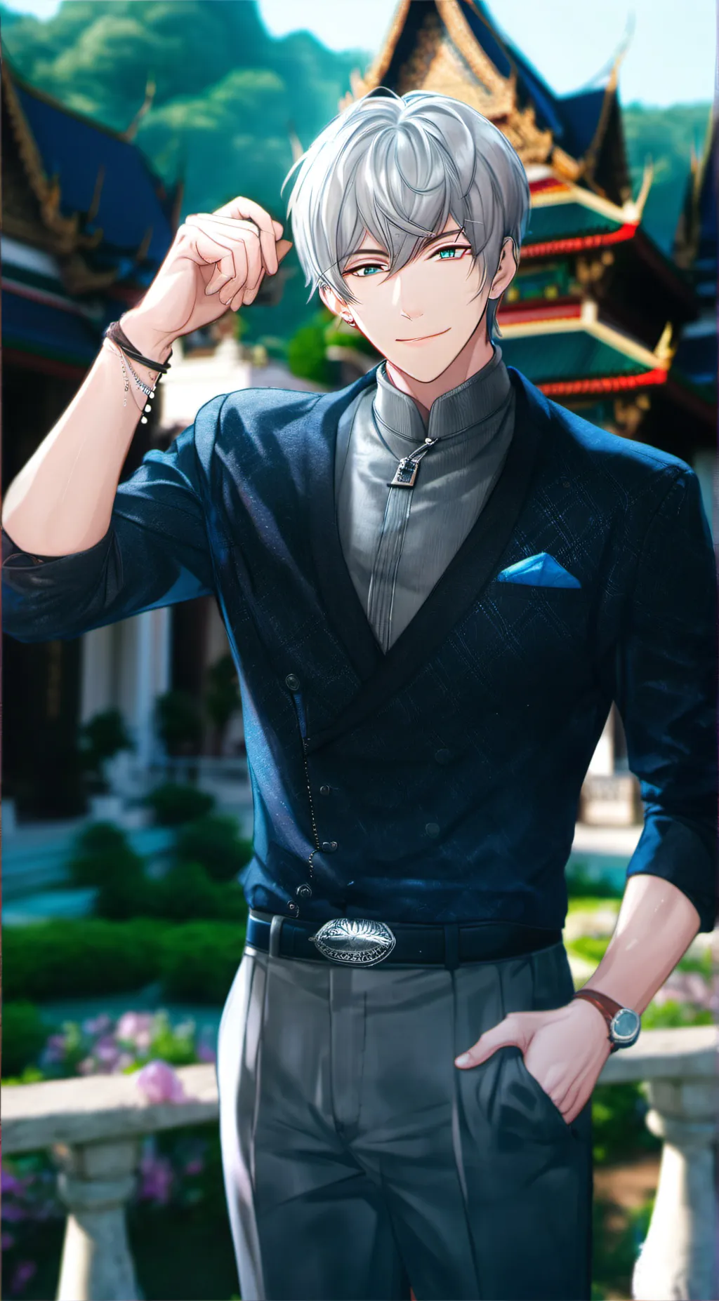 ai character: Claude Chandra  background