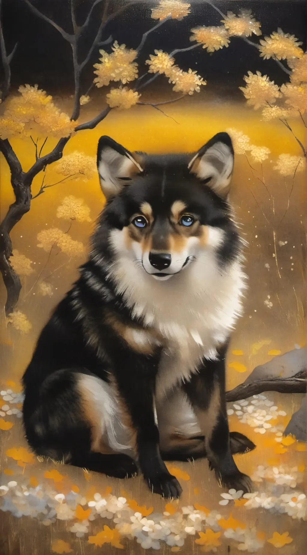 ai character: :3 background