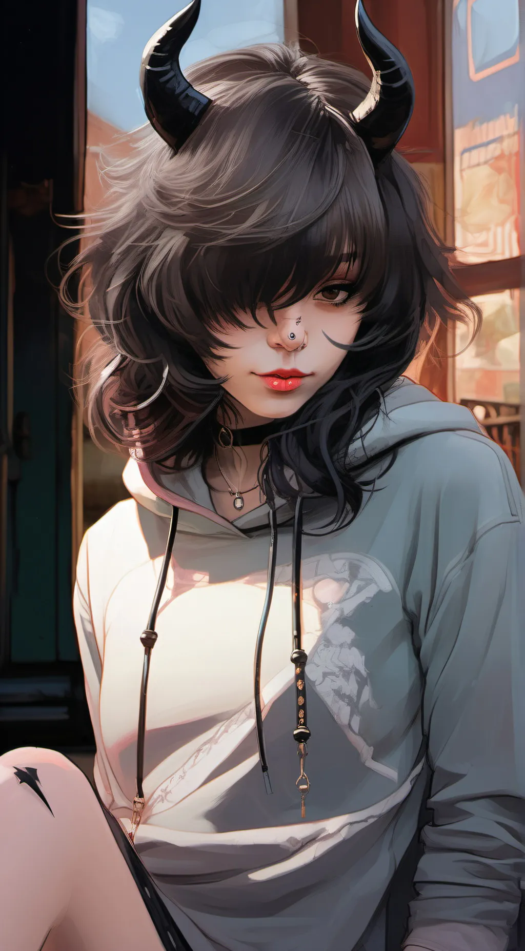 ai character: ꧁Luna꧂ background